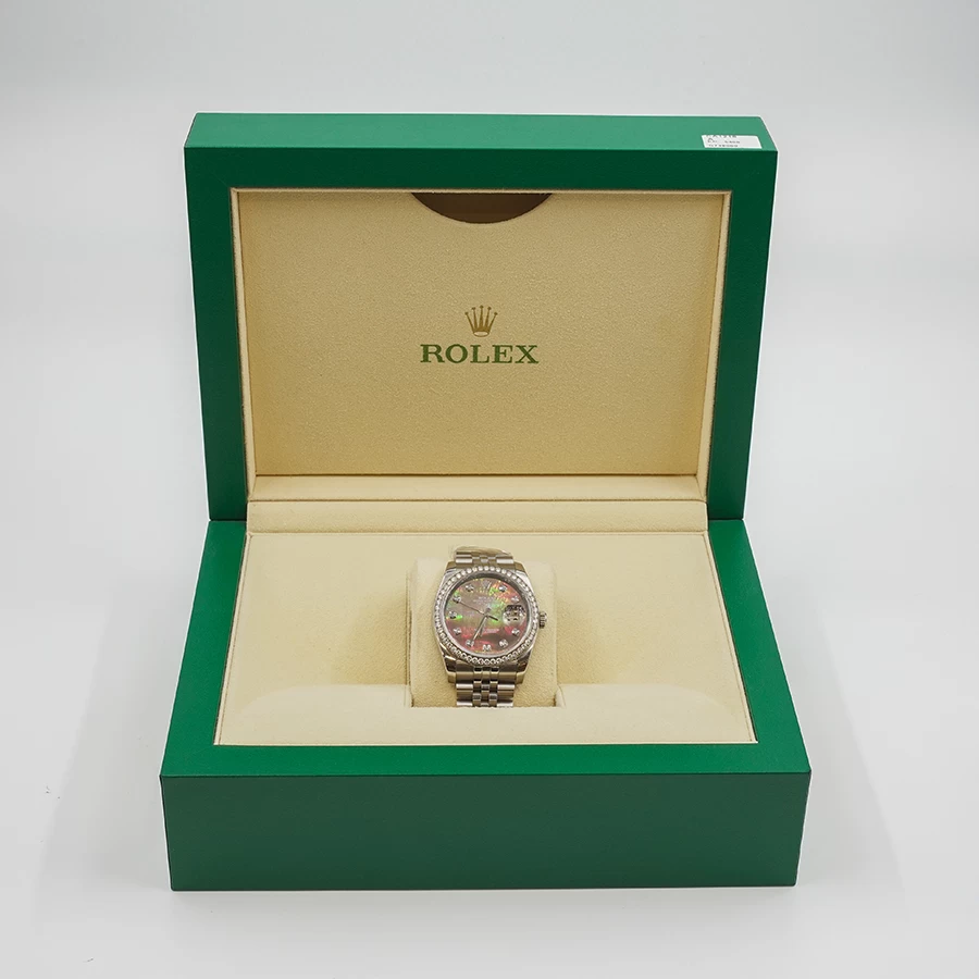     Rolex Datejust 36 - Diamond Bezel & Black Mother-of-Pearl Dial 