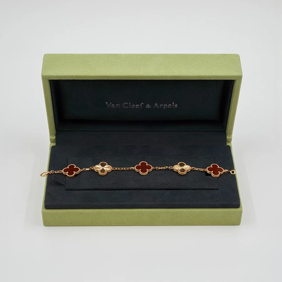     Van Cleef & Arpels Vintage Alhambra 5 Motifs Bracelet 