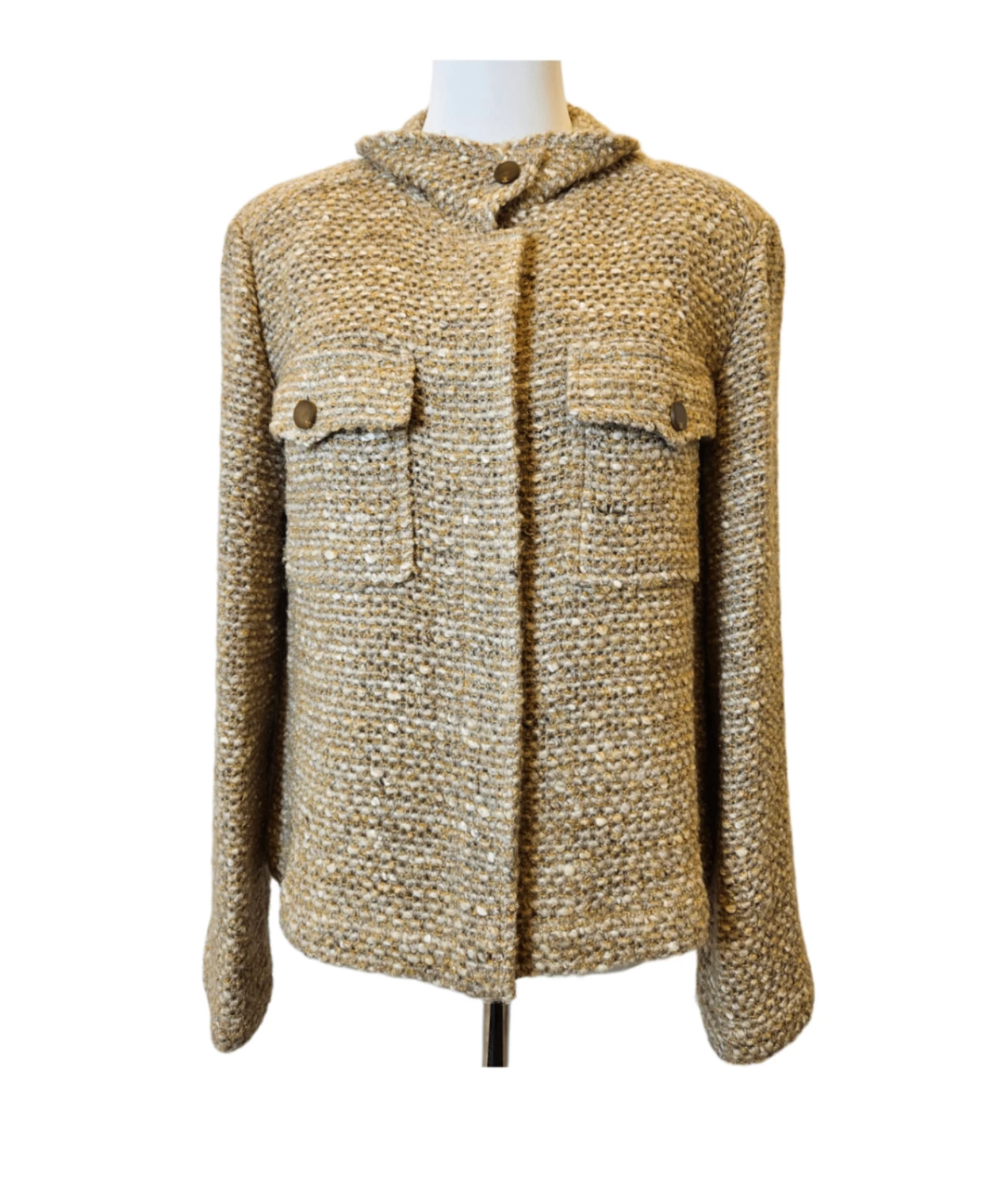     Chanel Beige Tweed Jacket 