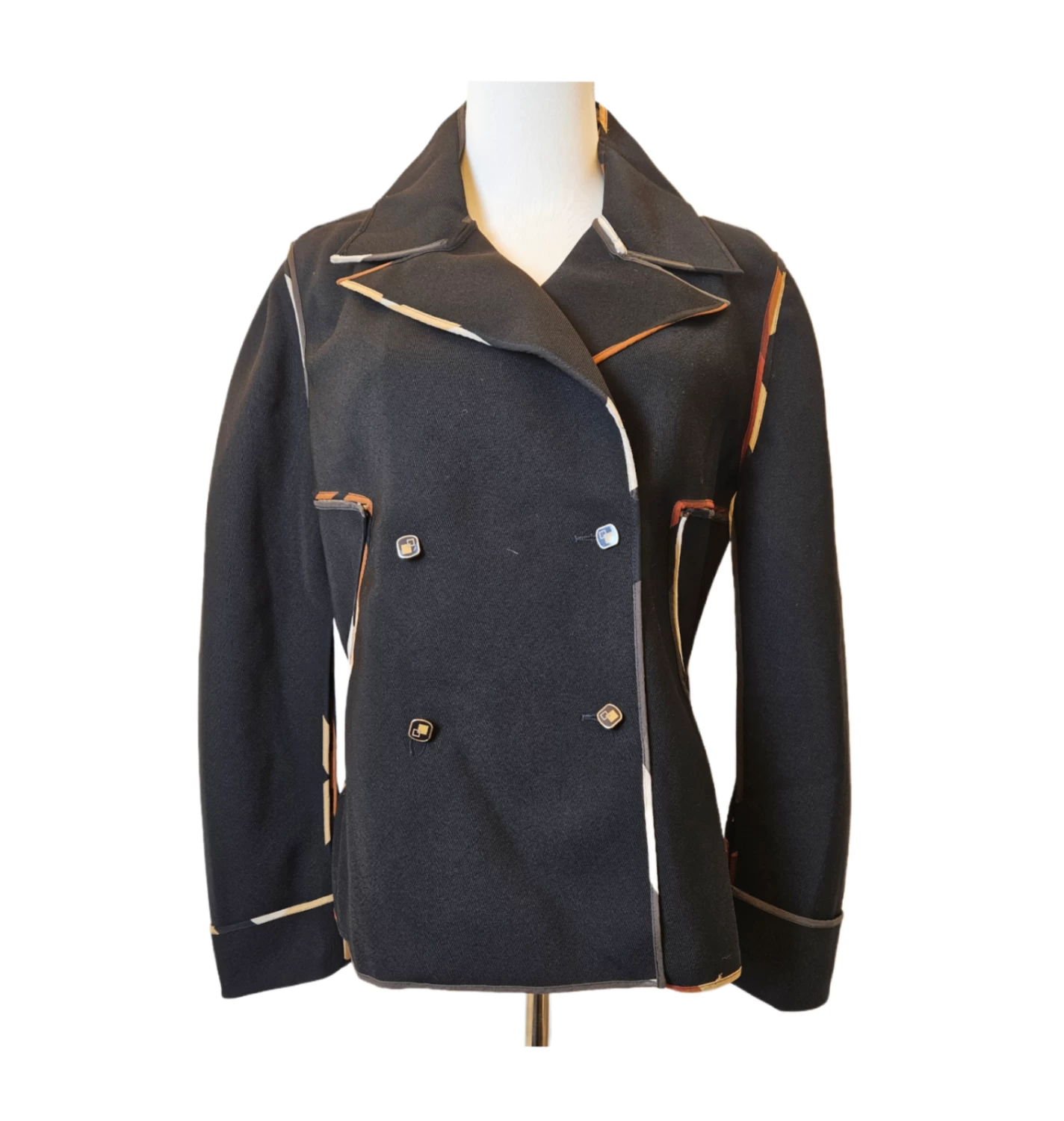     Fendi Black  multicolor Edge Jacket 