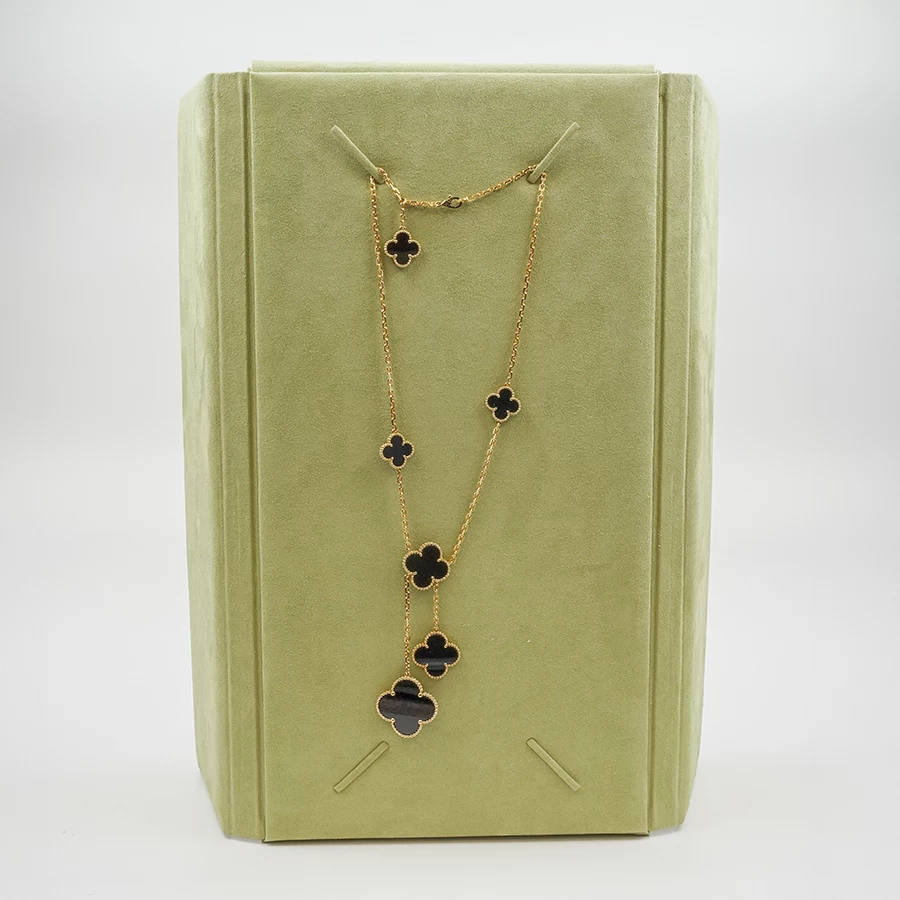     Van Cleef & Arpels Alhambra Long Onyx Necklace 
