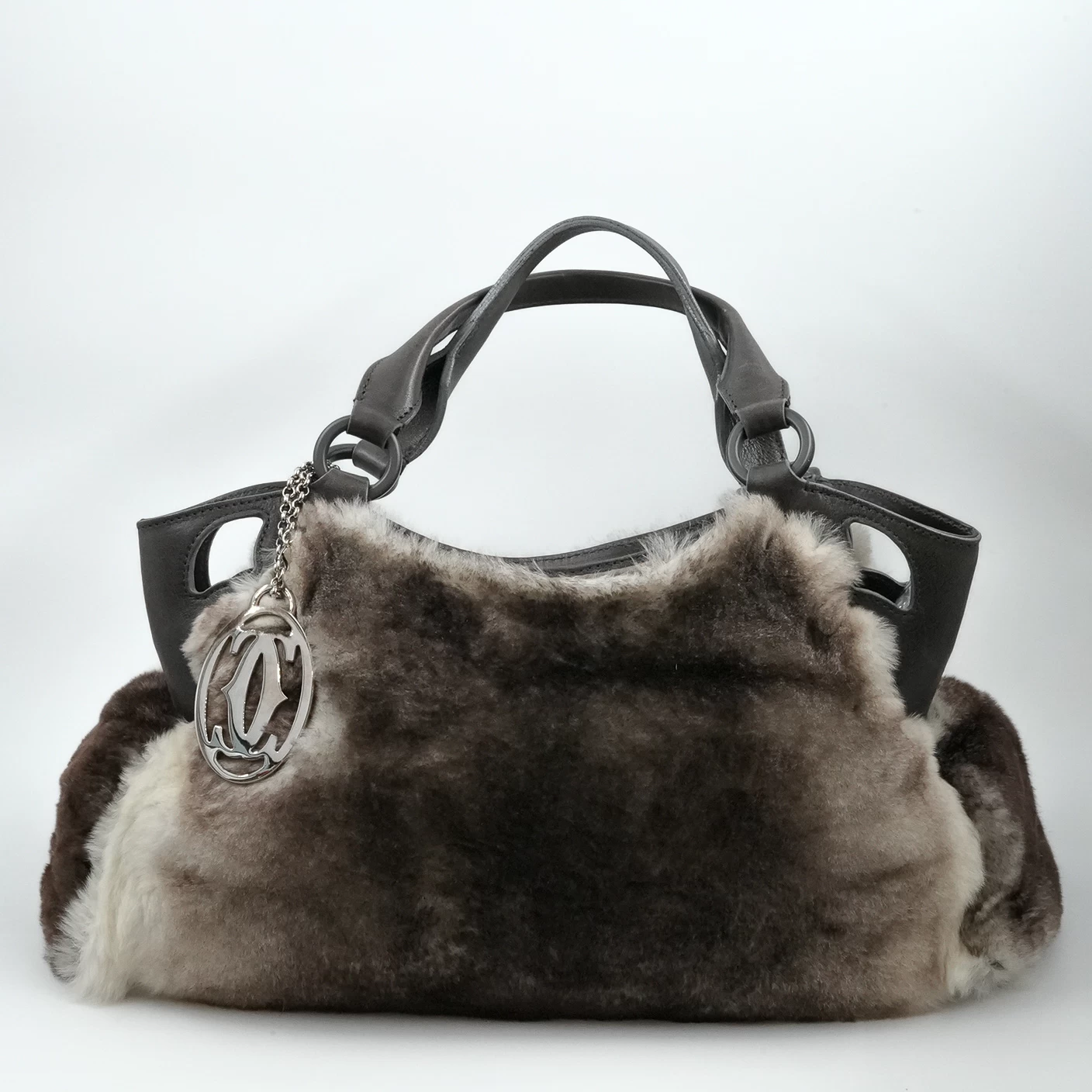     CARTIER Marcello Fur Shoulder Bag 