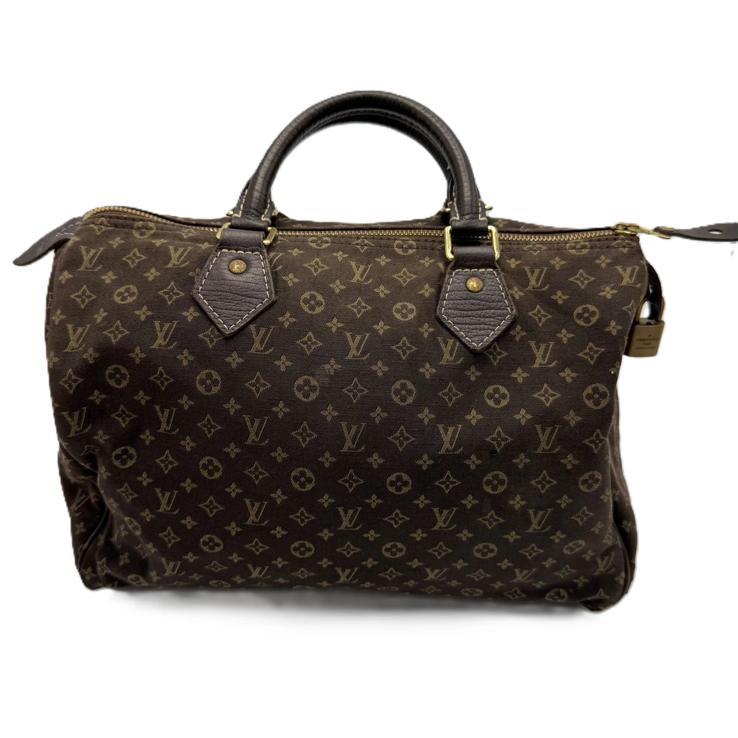     Louis Vuitton Monogram Mini Lin Canvas Speedy 30 Bag 