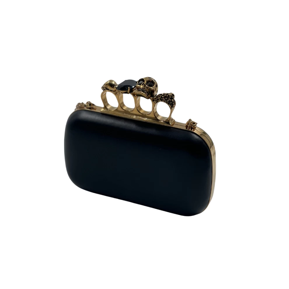 Alexander McQueen - Skull Four-Ring Clutch in Leather