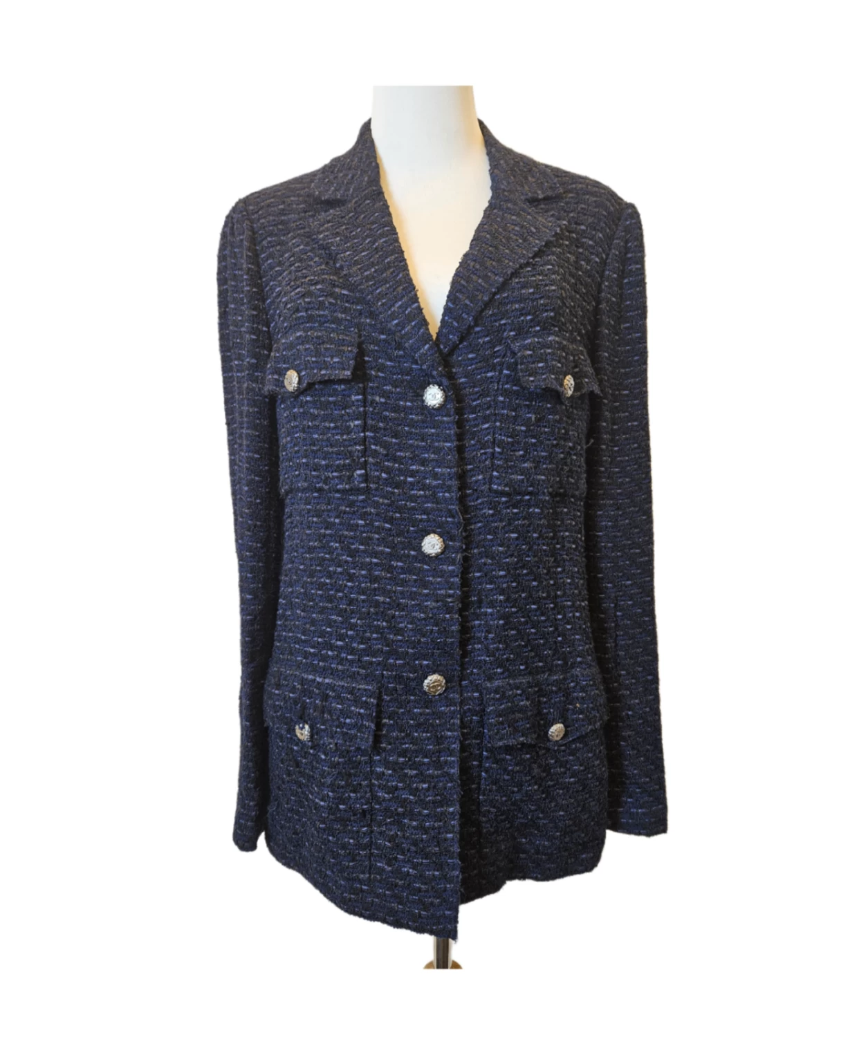    Chanel CC Buttons Timeless Tweed Jacket 