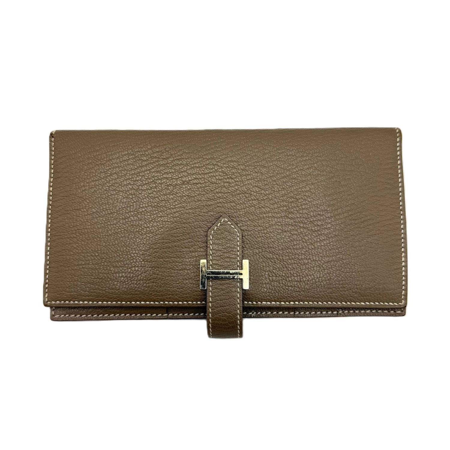     Hermes Brown Epsom Bearn Taupe Wallet 