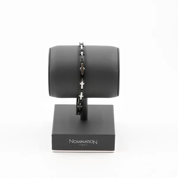 STRONG DIAMOND BRACELET - BLACK PVD & WHITE DIAMONDS