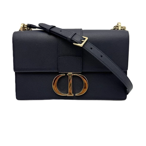 Christian Dior Montaigne 30 Blue Calfskin Shoulder Bag