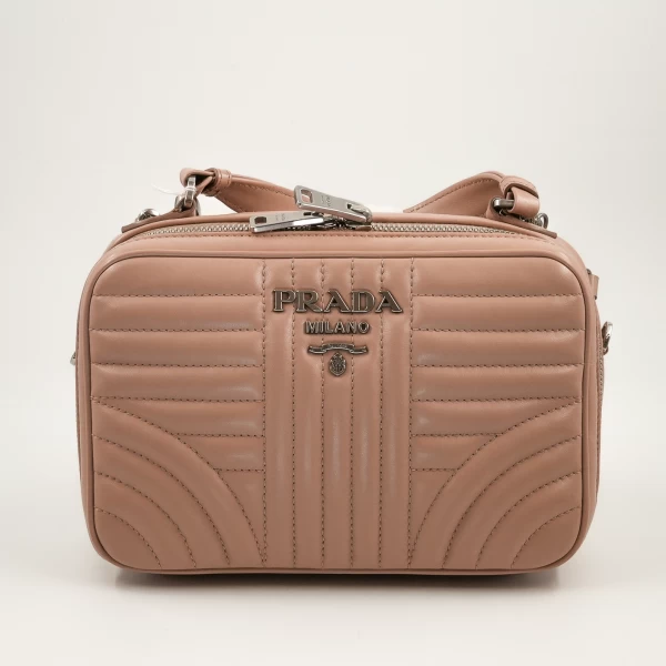 Prada Diagramme Soft Calf Leather Camera Bag