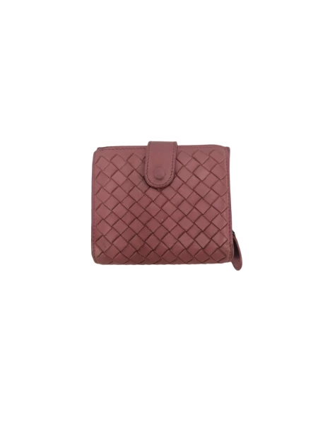 Bottega Veneta Intrecciato Leather French Flap Wallet