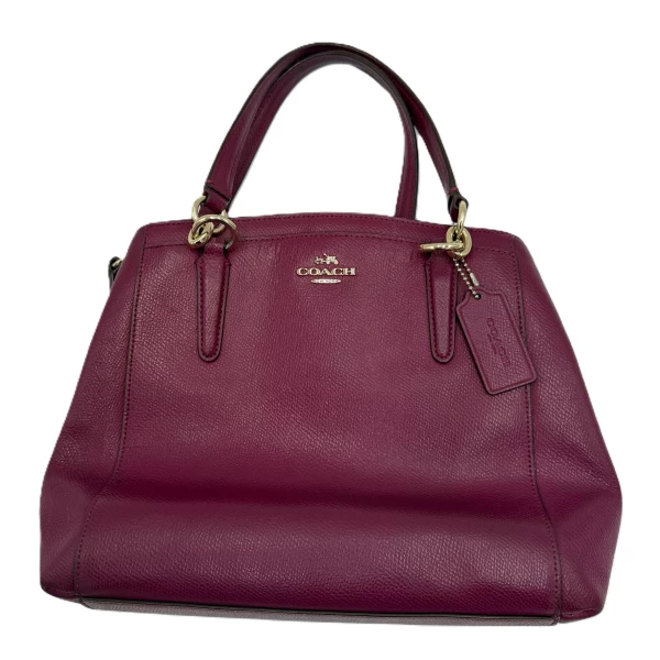 Coach Purple Leather Christie Carryall Tote Bag