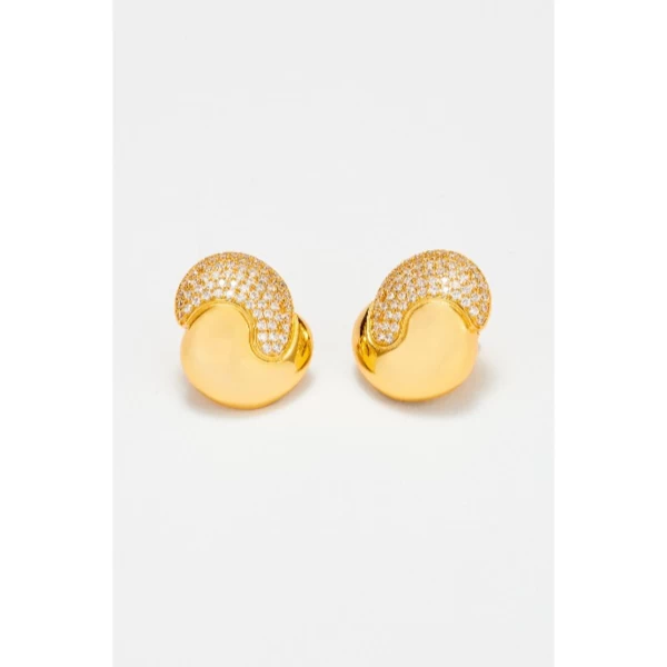 YINYANG BUTTON EAR STUDS