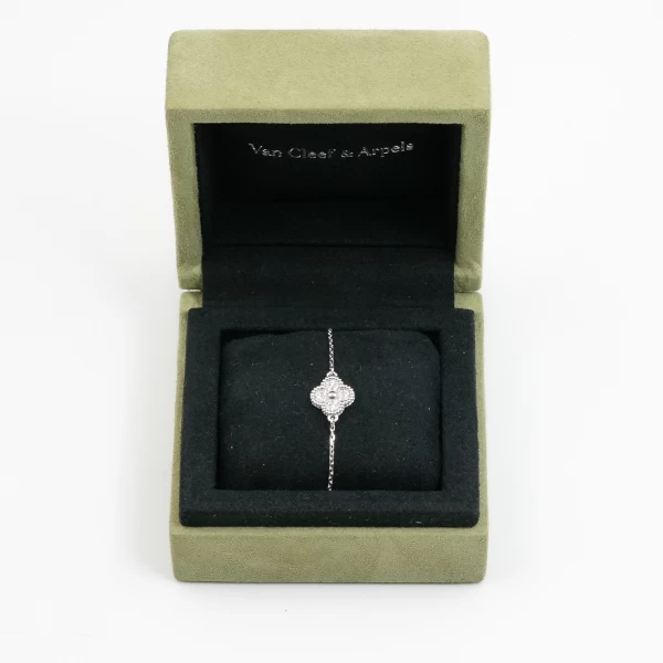 Van Cleef & Arpels Sweet Alhambra Bracelet in 18K white gold