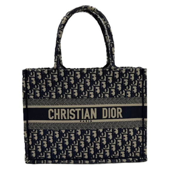 DIOR Book Tote Medium Oblique Navy