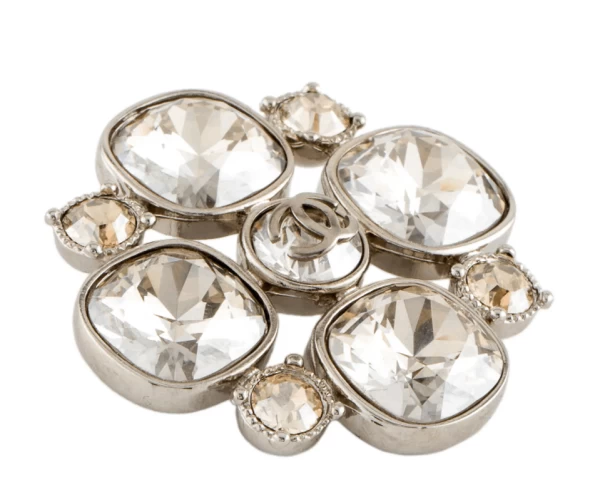 Chanel Strass CC Brooch Pin