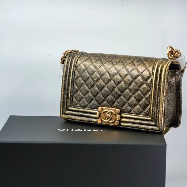 Chanel Boy Bag - Gold
