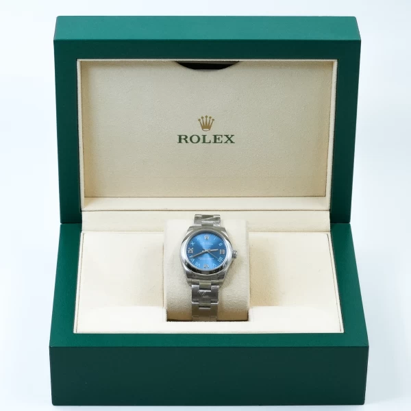 Rolex Oyster Perpetual Blue Dial Watch