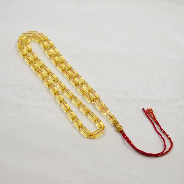 Russian Transparent Water Amber Misbaha