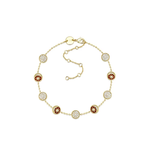 Desert Tale Anklet - Red Jasper