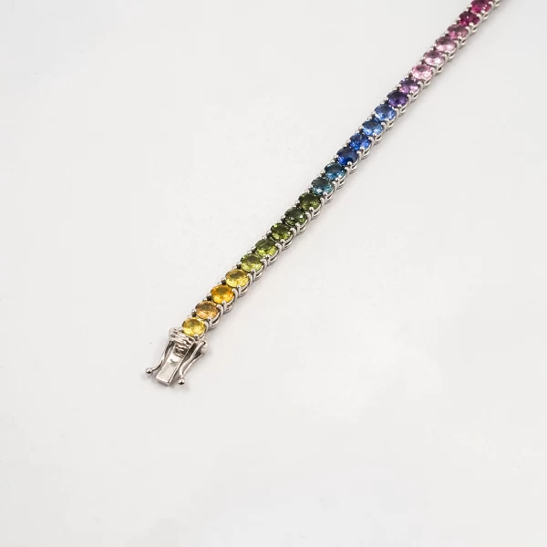 rainbow diamond bracelet