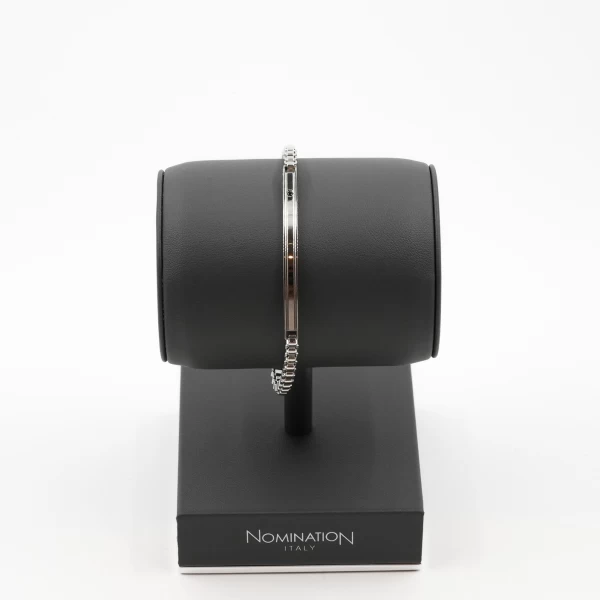 STRONG DIAMOND GEOMETRIC BRACELET STAINLESS STEEL & BLACK DIAMOND