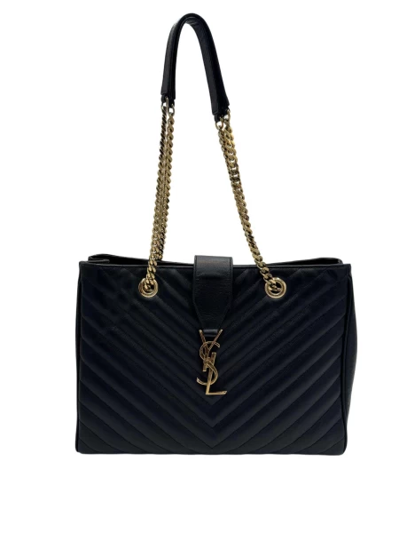 Saint Laurent Matelasse Leather Cassandre Tote