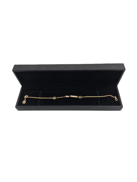 Bvlgari B.zero1 18k 3-Tone Gold Element Soft Bracelet size M/L