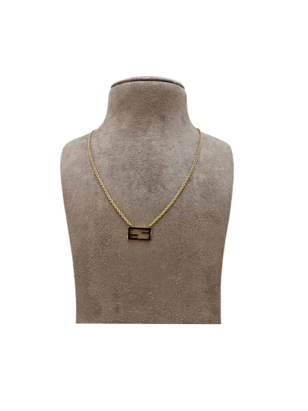 Fendi Forever Gold Plated Metal necklace