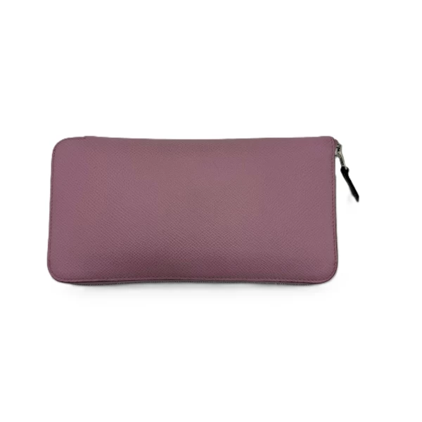 Hermes Silk'in Azap Light Purple Yellow Epsom Leather Long Wallet