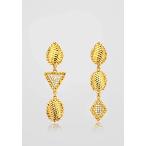 RUMI MULTISHAPE DROP EARRINGS
