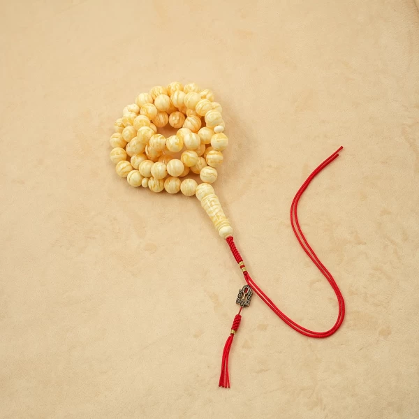 Round, striped rosary