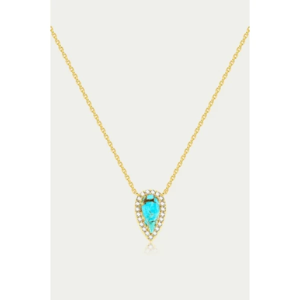 PERSIAN TURQUOISE PENDANT NECKLACE