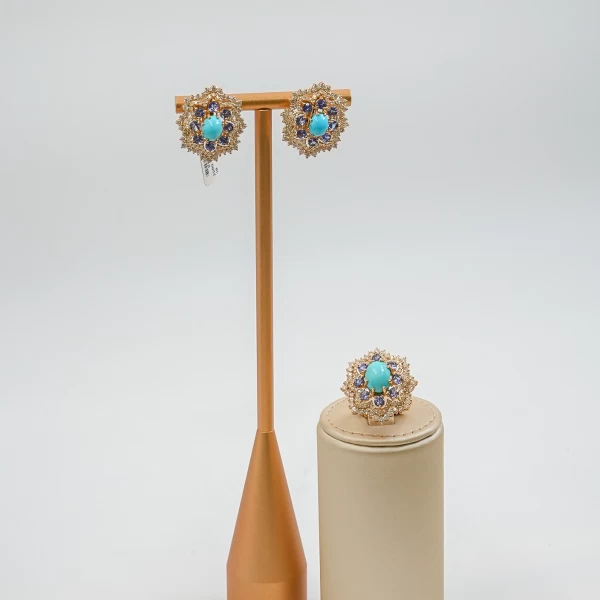 Earrings and ring set