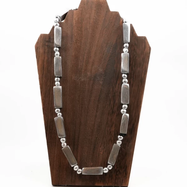 CYLINDER AND SPHERE NECKLACE