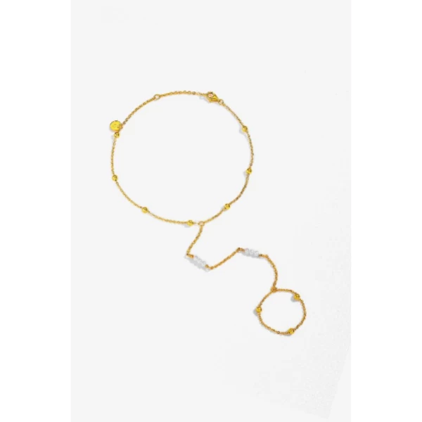 INDIA PEARL HAND CHAIN