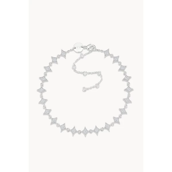Desert Star Anklet - White