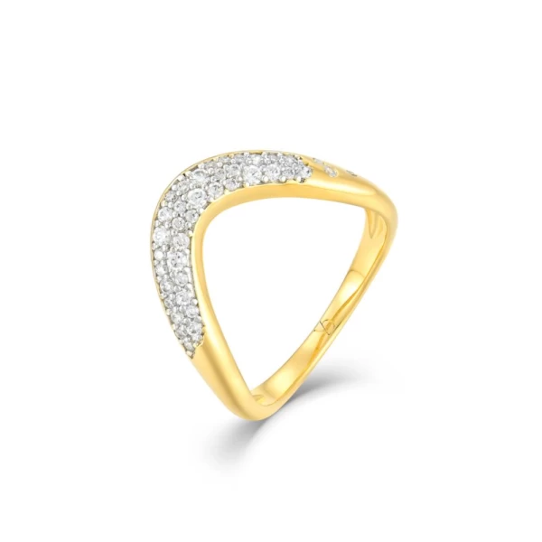 Dune Rimal Ring Pavè - SizeEU52
