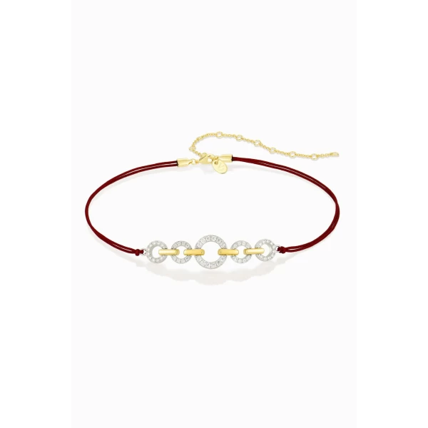 HOOP-LINK CHERRY CORD CHOKER