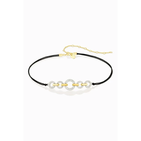 HOOP-LINK BLACK CORD CHOKER