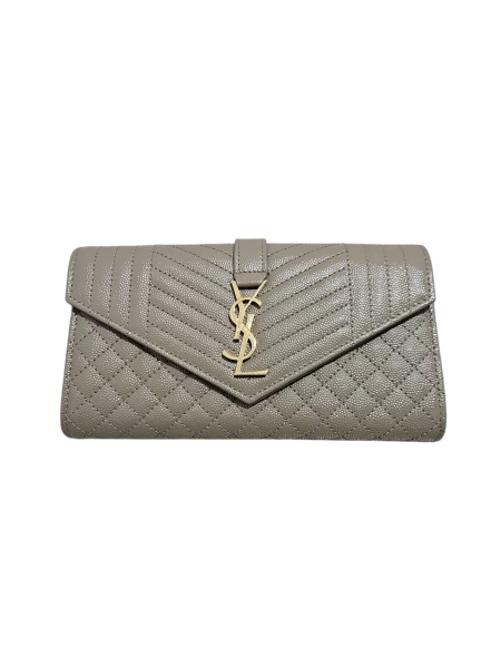 Saint Laurent Envelope Small Grey Wallet