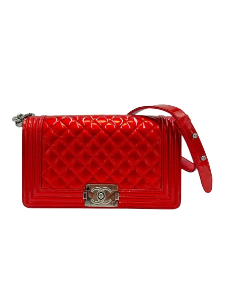 Chanel Medium Patent Leather Boy Bag