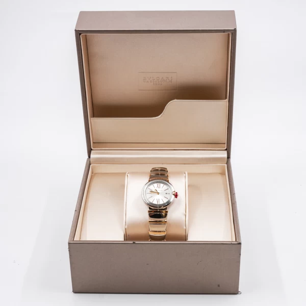 Bvlgari Lvcea 28mm Stainless Steel & 18K Rose Gold Pre-owned Watch