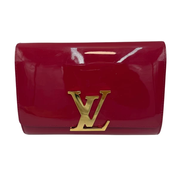 Louis Vuitton Vernis Louise Rouge Grenadine Clutch