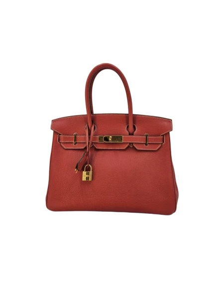 Hermes Birkin 30 Togo Leather Rouge Sanguine Gold Hardware Bag 101023962