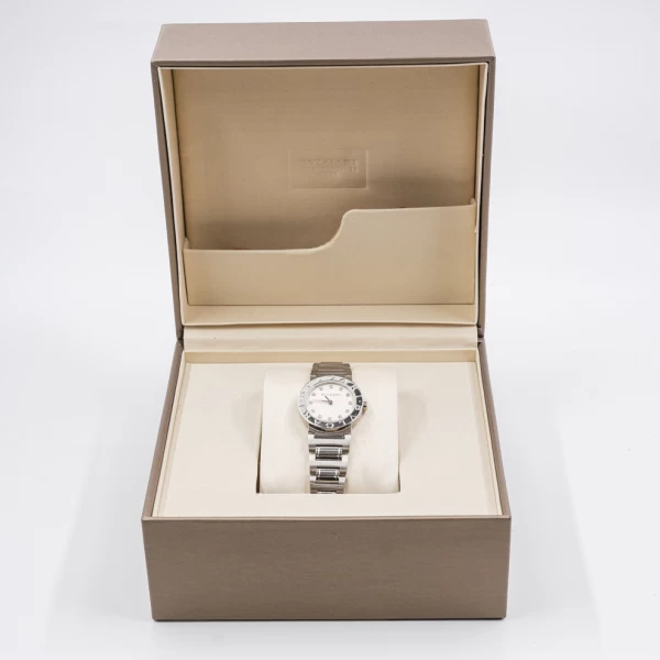 Bvlgari Stainless Steel White Dial Pre-owned Watch