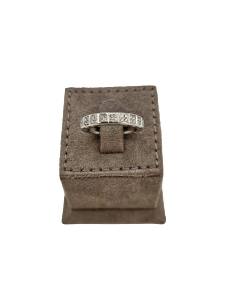 Chopard  Ice Cube Diamond 18k White Gold Band Ring Size 58 101015840