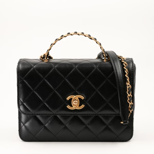 Chanel Business Affinity Flap Bag with Top Handle