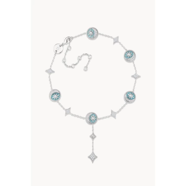 Desert Tale Drop Anklet - Sama Blue