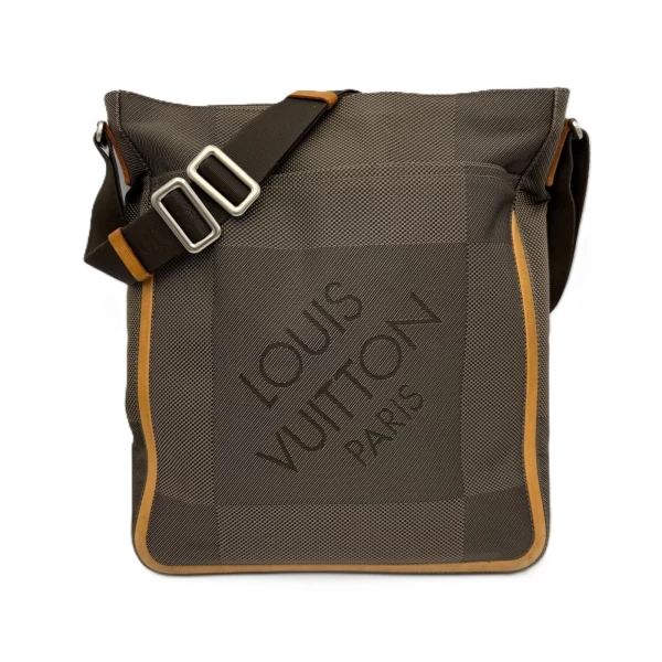 Louis Vuitton Damier Geant Terre Vertical Messenger Bag Canvas