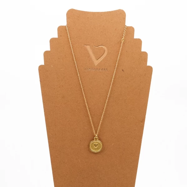 PENDANT HEART COIN
